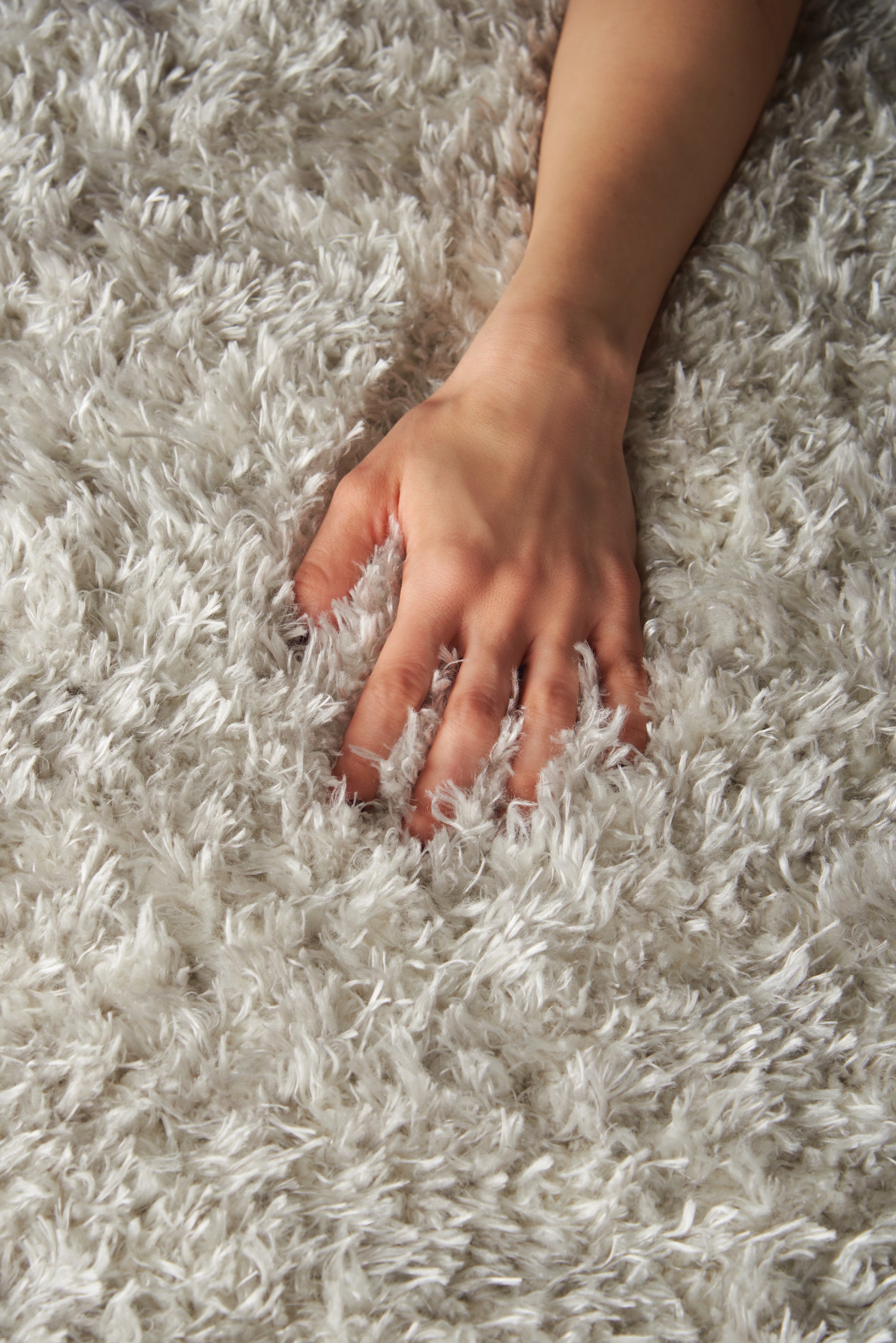 Nourison Home Luxe Shag  Light Grey  Contemporary