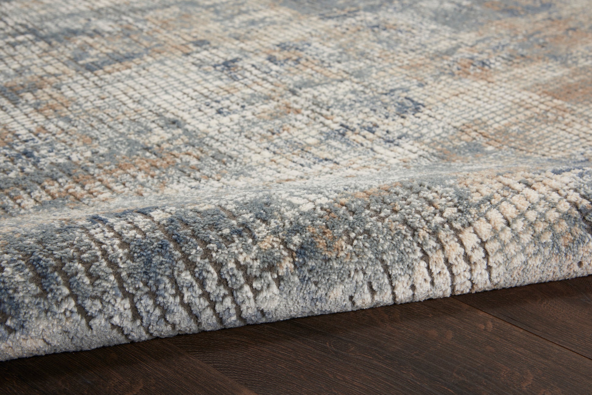 Nourison Home Quarry  Blue Beige  Contemporary