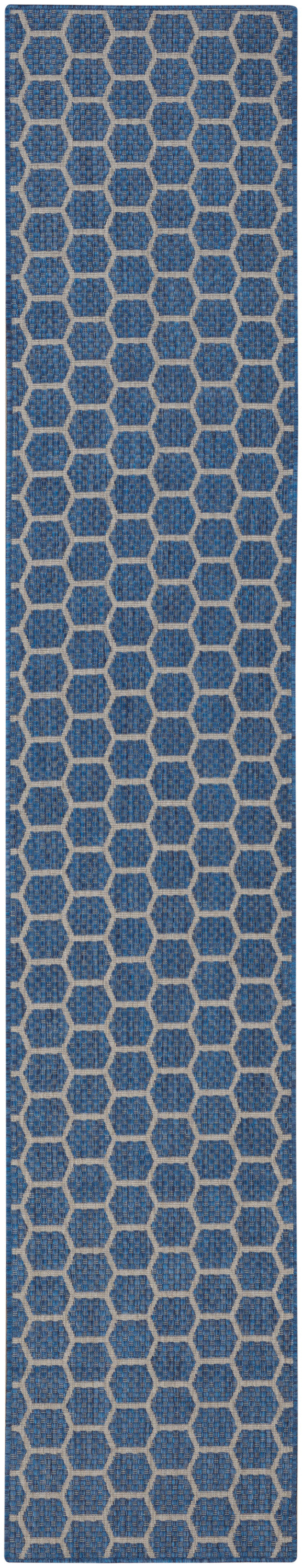 Nourison Home Twist Reversible TWS01 Blue Contemporary Loom-woven Rug