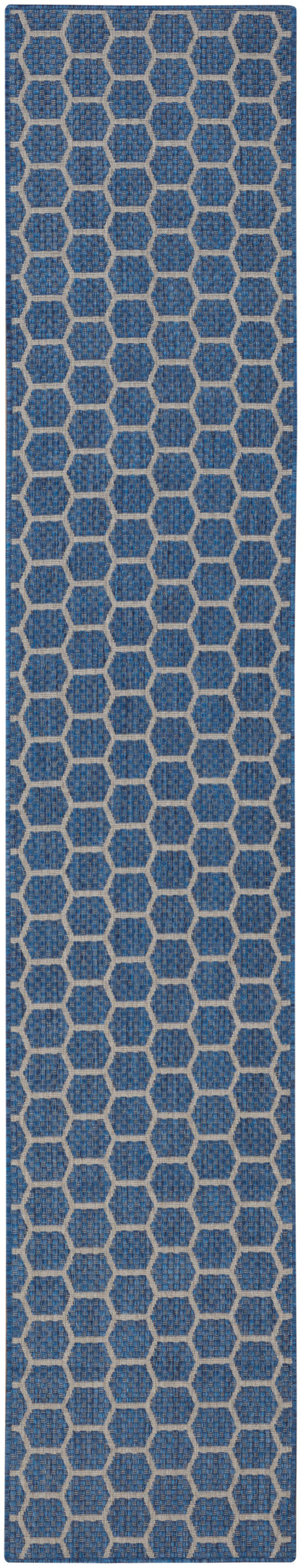 Nourison Home Twist Reversible TWS01 Blue Contemporary Loom-woven Rug