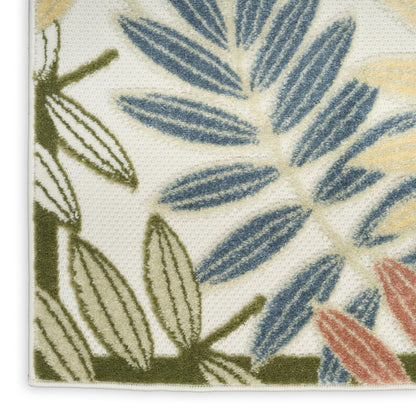 Nourison Home Aloha  Ivory Rose  Contemporary