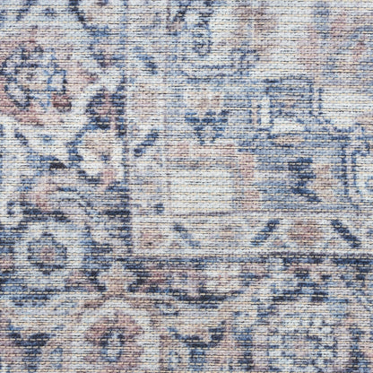 Nourison Home New Concept Washables  Ivory Navy  Traditional
