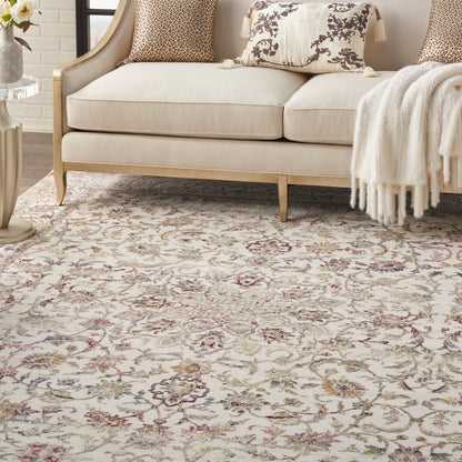Nourison Home Melody  Ivory Multicolor  Traditional