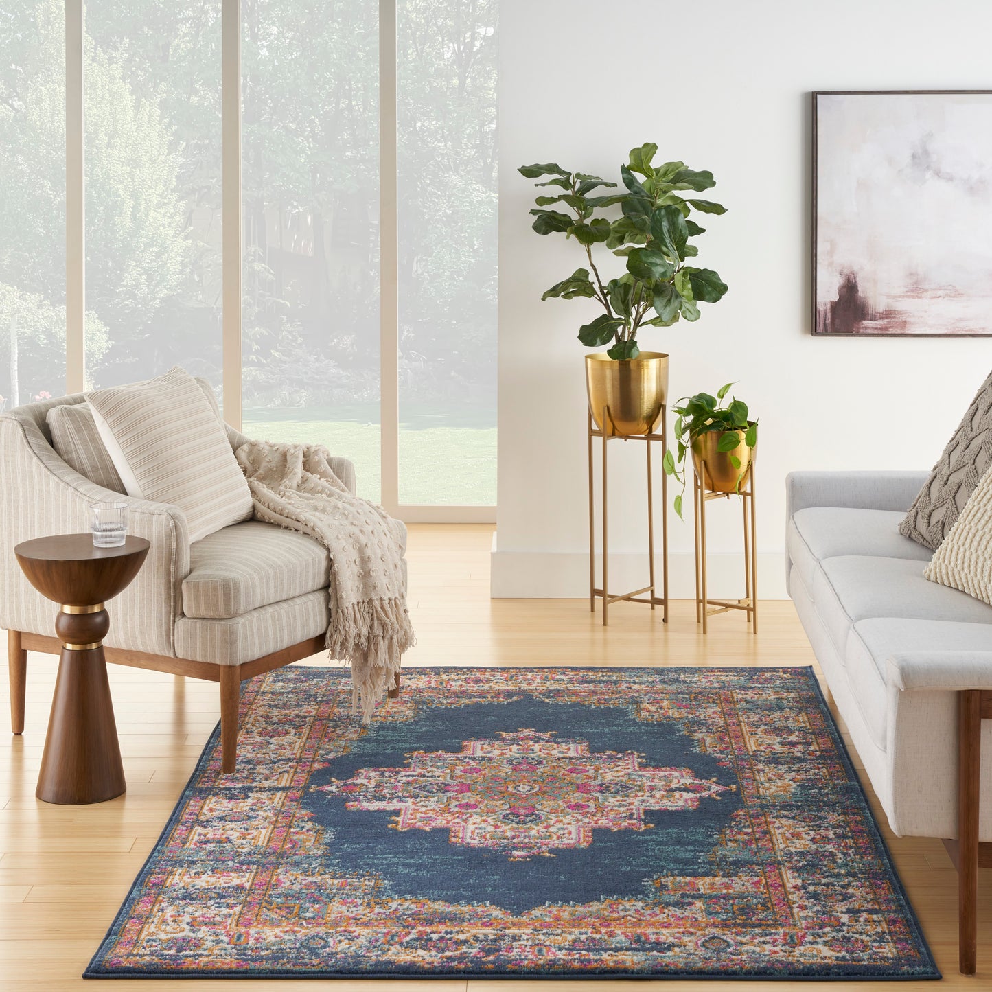 Nourison Home Passion  Navy  Transitional