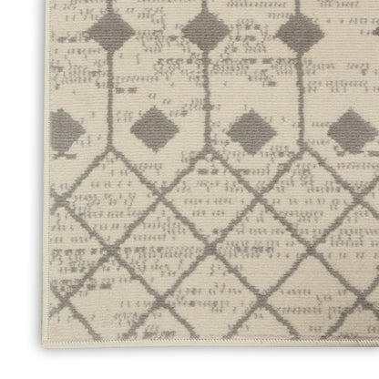 Nourison Home Grafix  Ivory Grey  Transitional