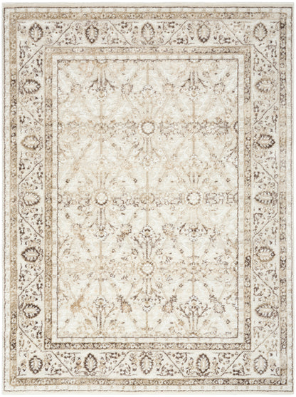 Nourison Home Dekor DEK03 Ivory Brown Traditional Machine Woven Rug