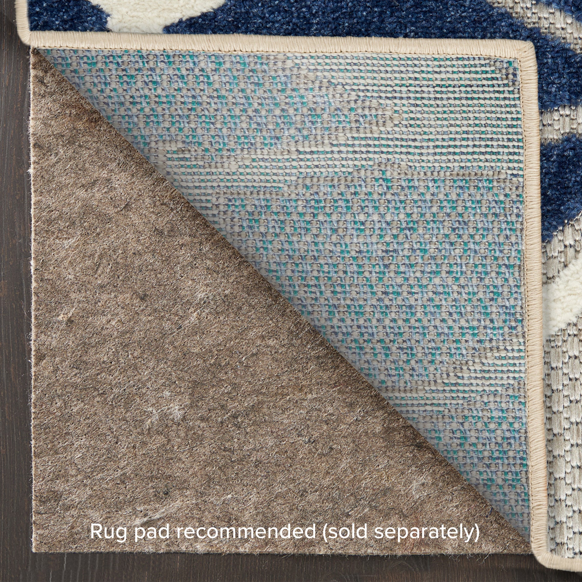 Nourison Home Aloha  Ivory Navy  Contemporary