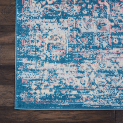 Nourison Home Grafix  Blue  Transitional