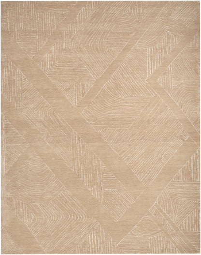 DKNY Pure Patterns PRN01 Camel Contemporary Hand Tufted Rug