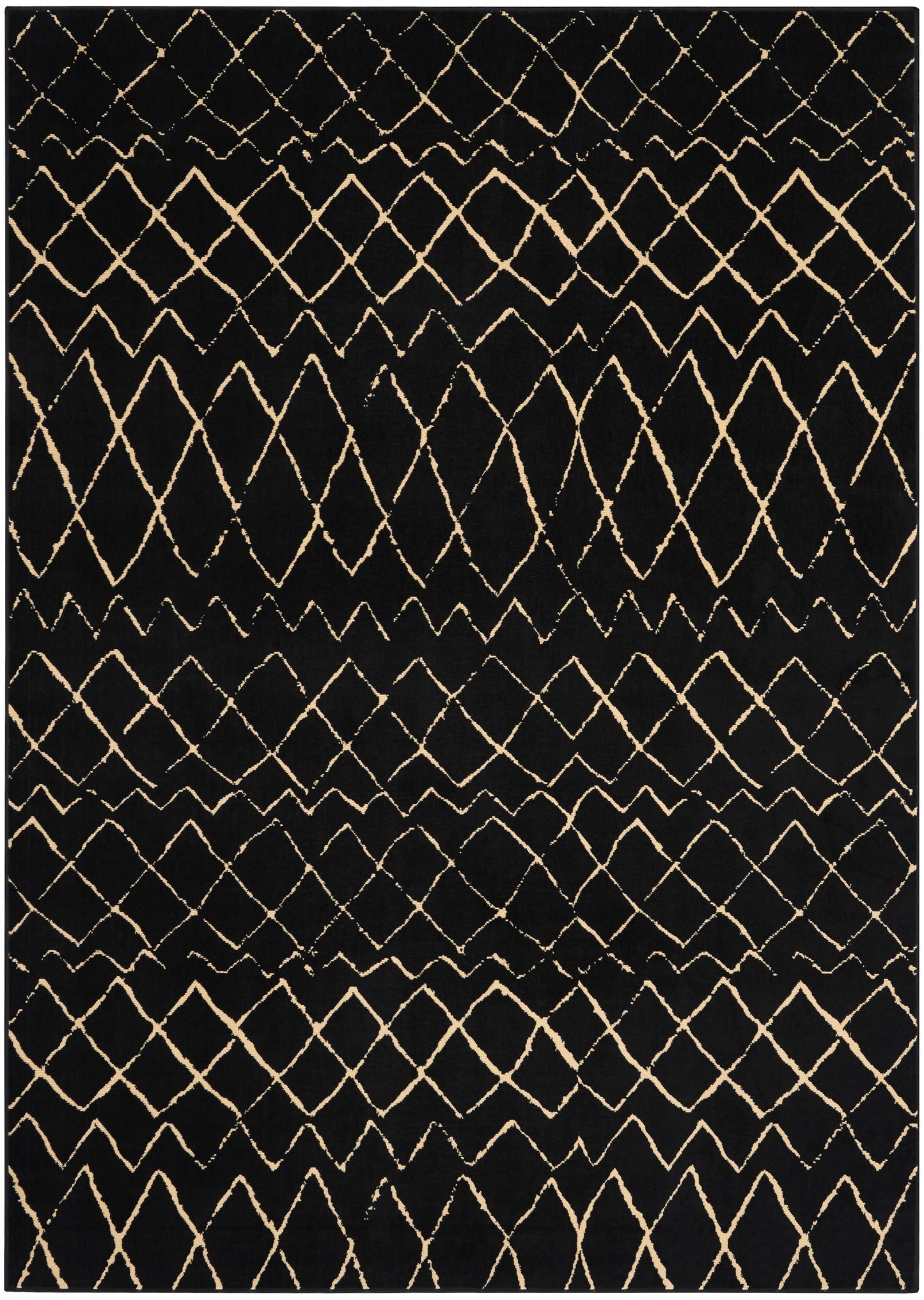 Nourison Home Grafix GRF04 Black Contemporary Power-loomed Rug