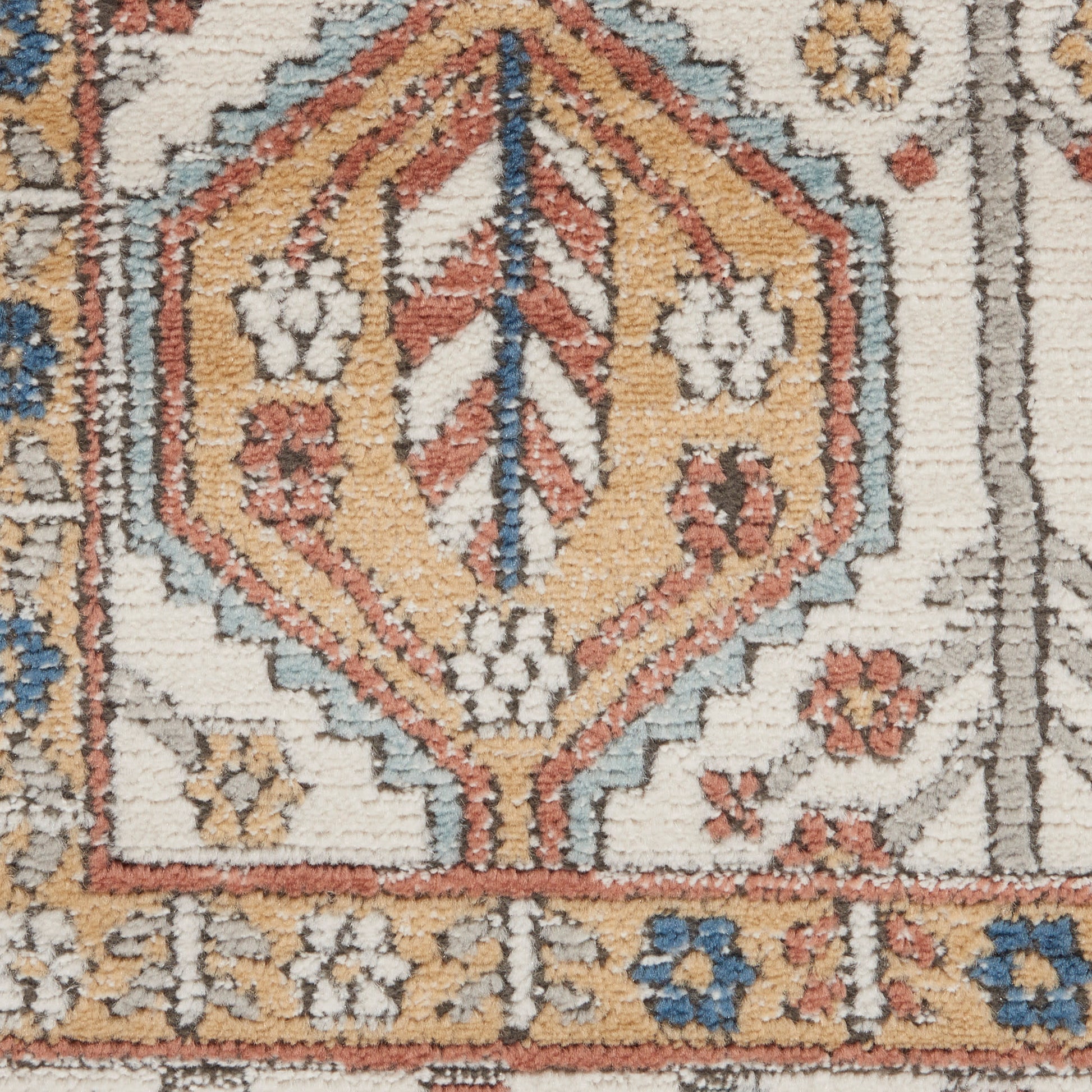 Nourison Home Quarry  Ivory Multicolor  Contemporary