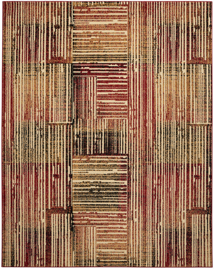 Nourison Home Grafix GRF42 Brick Multicolor Contemporary Power-loomed Rug