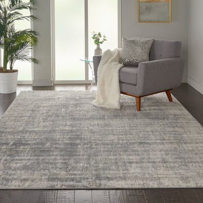 Nourison Home Rustic Textures  Ivory Silver  Contemporary