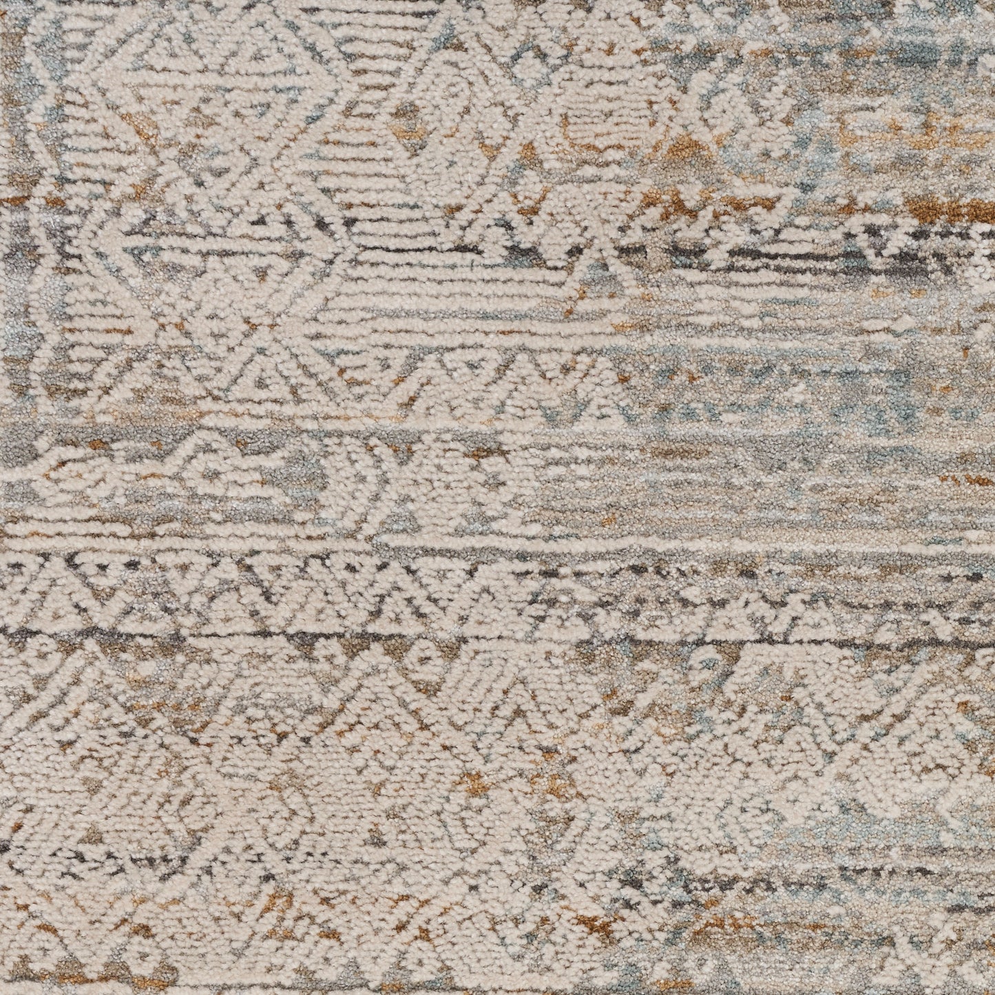 Nourison Home Lynx  Ivory Multicolor  Transitional