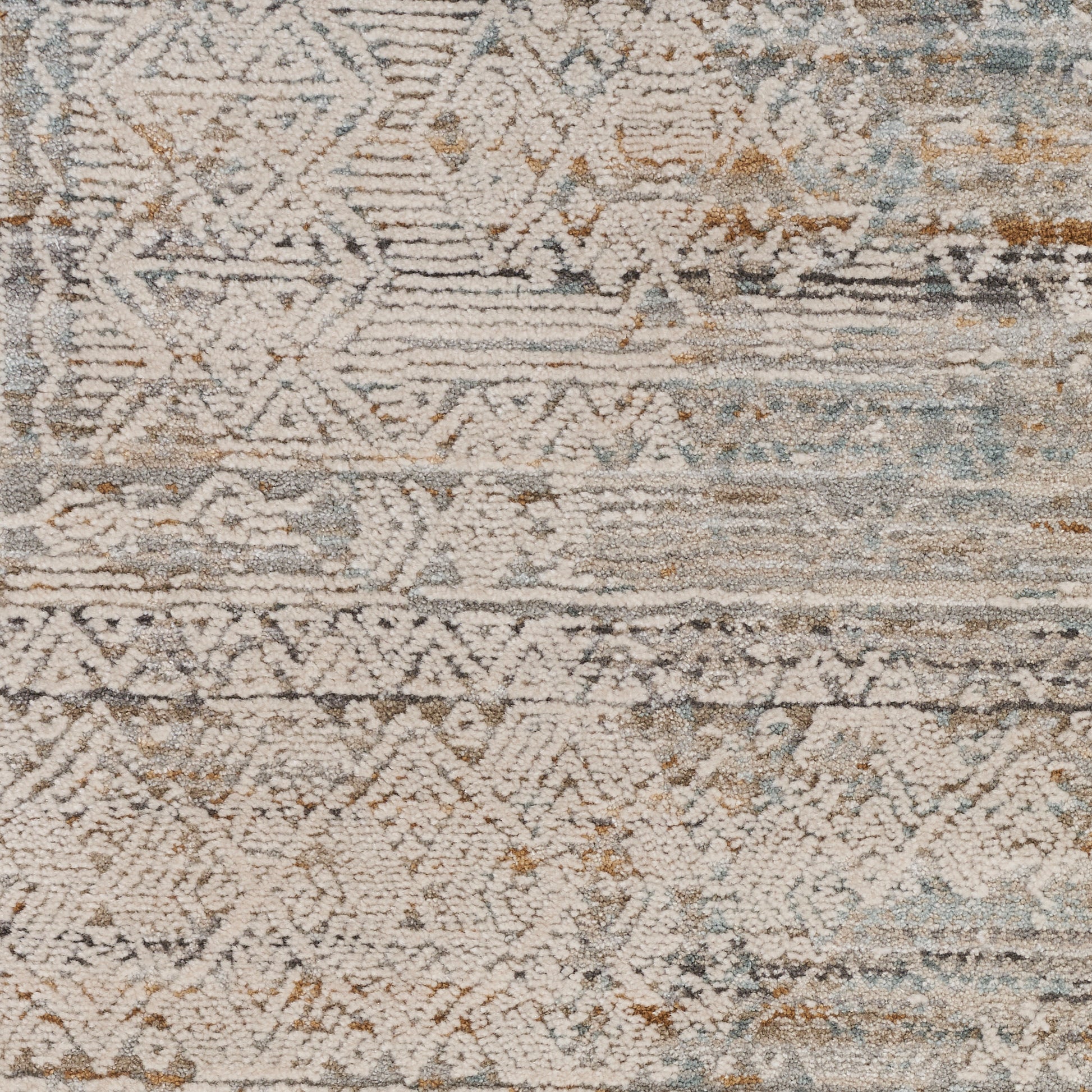 Nourison Home Lynx  Ivory Multicolor  Transitional