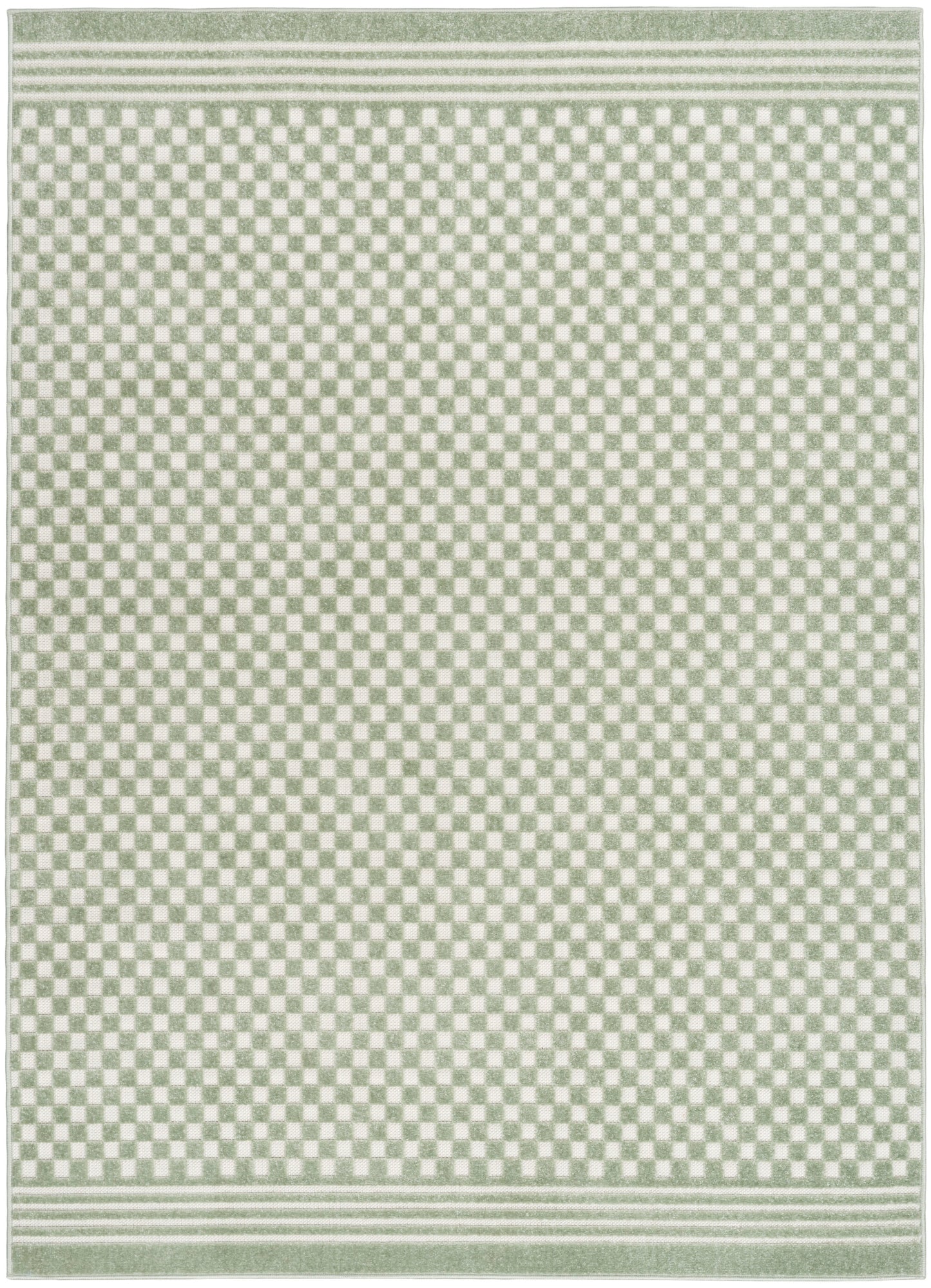 Nourison Home Care Free CAF02 Green Contemporary Loom-woven Rug
