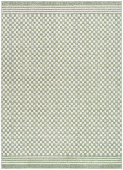Nourison Home Care Free CAF02 Green Contemporary Loom-woven Rug