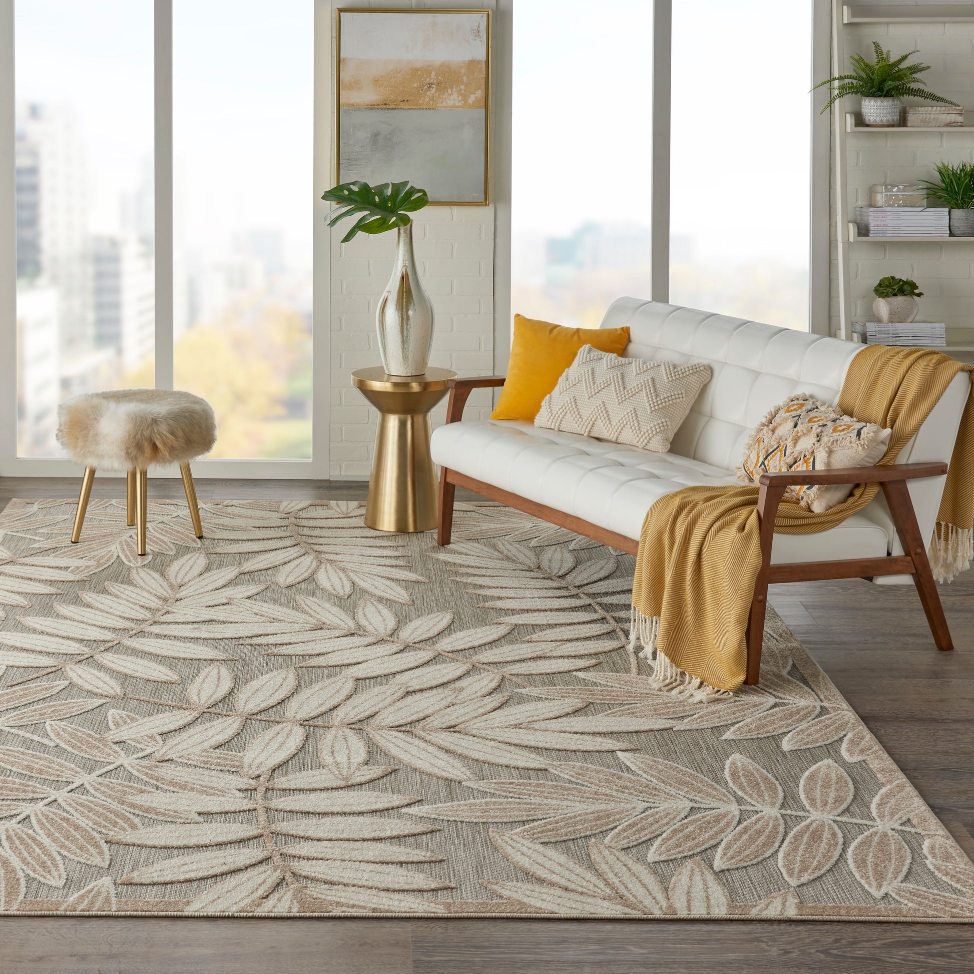 Nourison Home Aloha  Natural  Contemporary