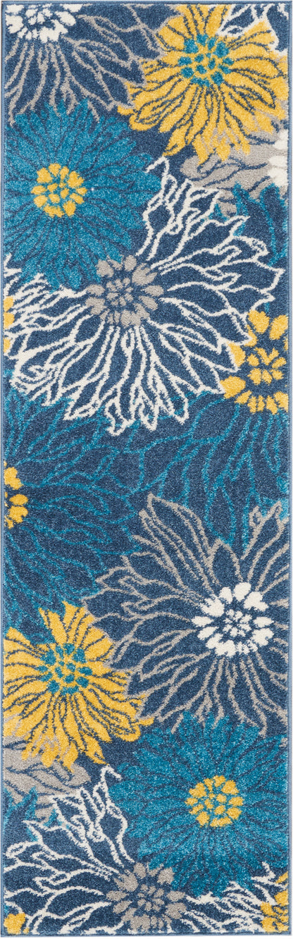 Nourison Home Passion PSN17 Blue Contemporary Power-loomed Rugs