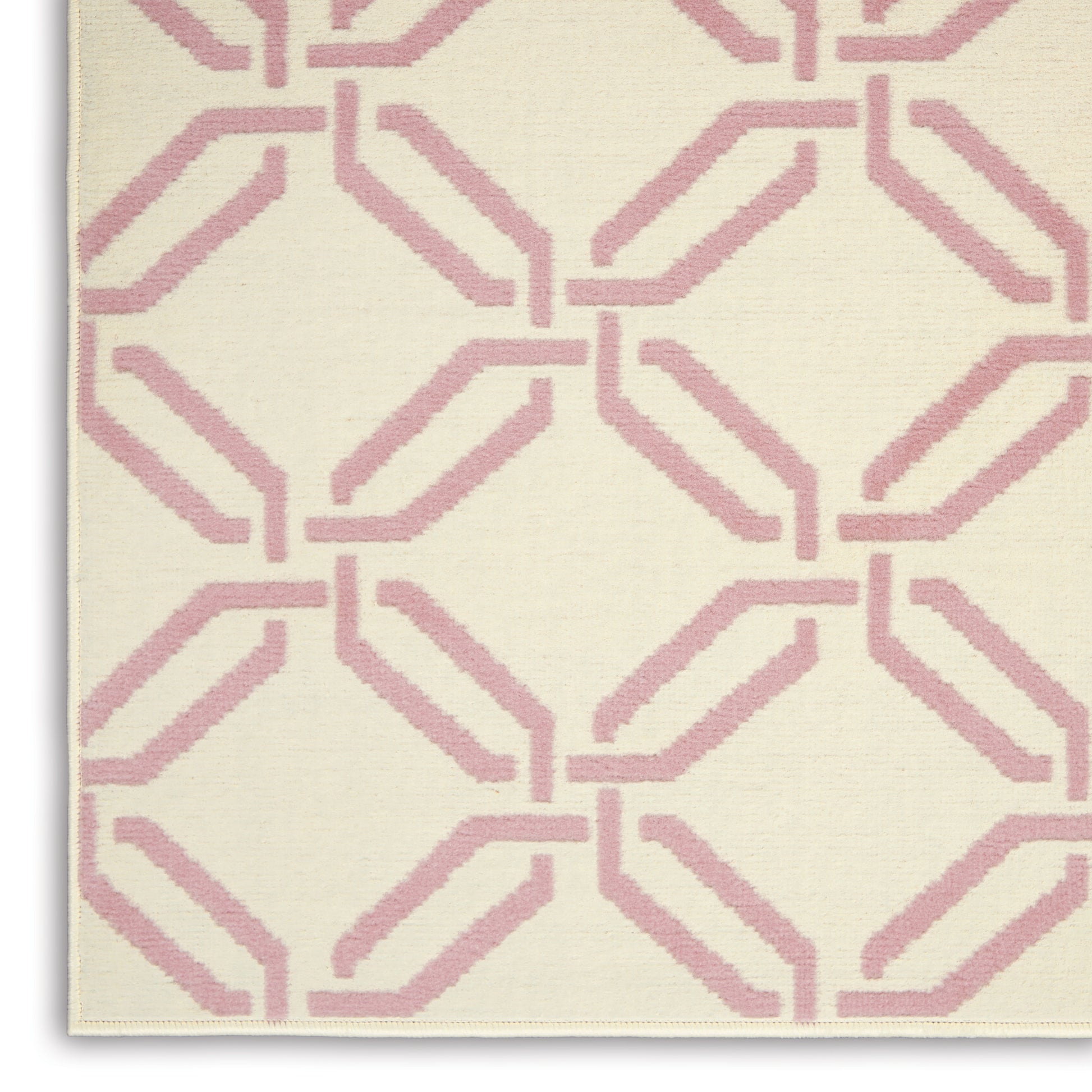 Nourison Home Jubilant  Ivory Pink  Contemporary