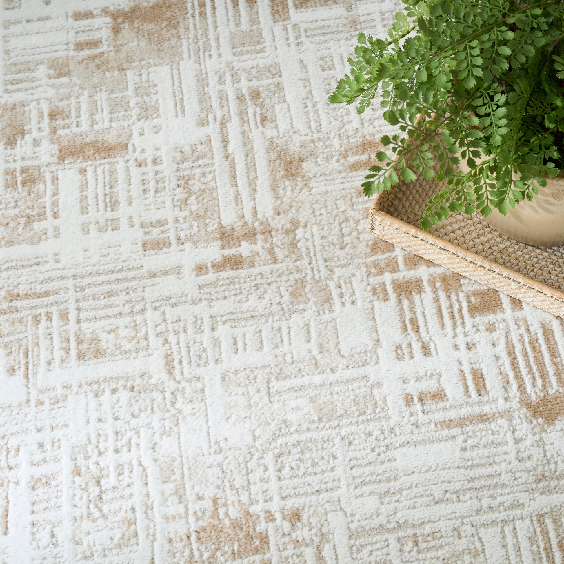 Nourison Home Dekor  Ivory Taupe  Contemporary