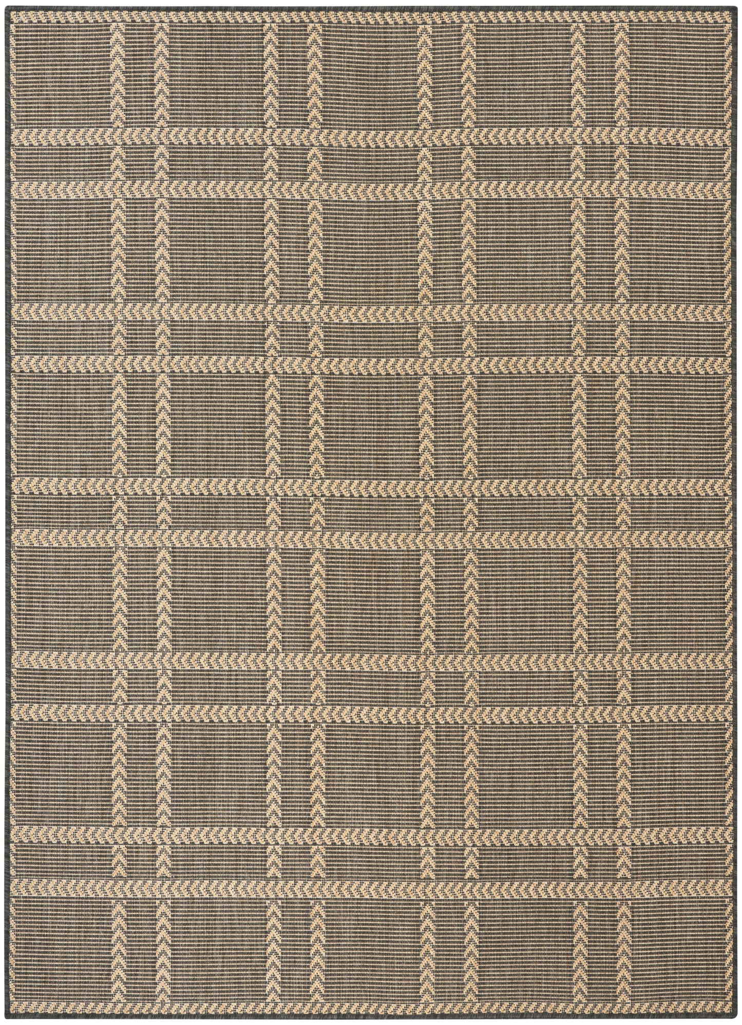 Nourison Home Horizon Indoor/Outdoor HOZ04 Charcoal Contemporary Power-loomed Rug