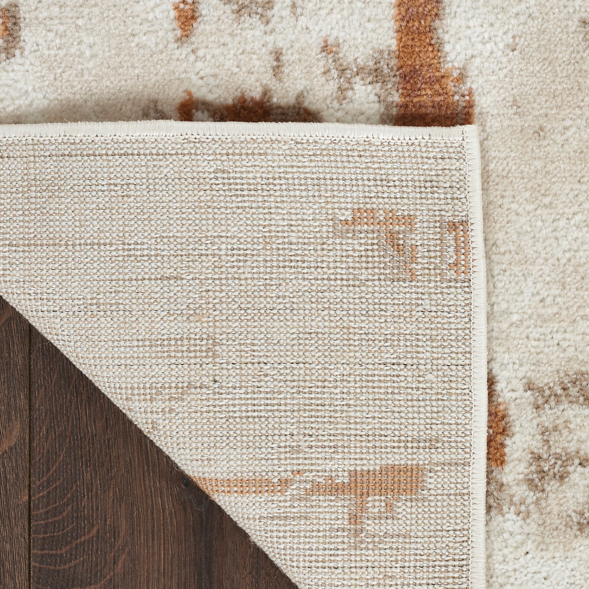 Nourison Home Quarry  Ivory Rust  Contemporary