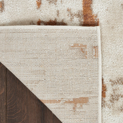 Nourison Home Quarry  Ivory Rust  Contemporary