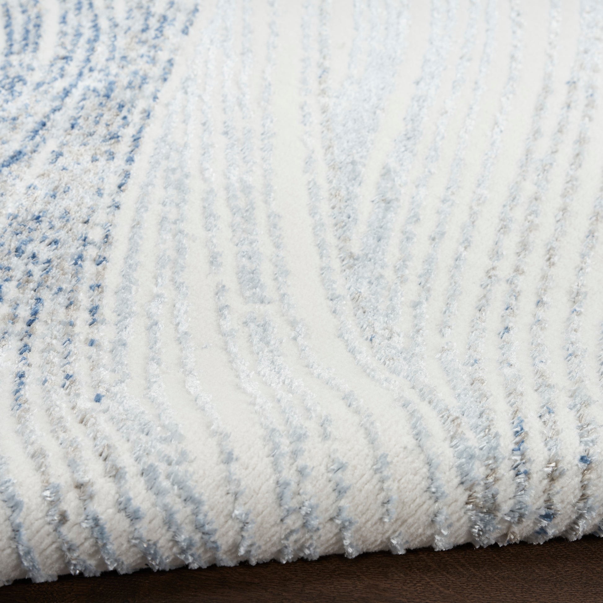 Nourison Home Fascination  Ivory Blue  Contemporary