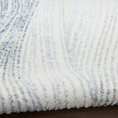 Nourison Home Fascination  Ivory Blue  Contemporary