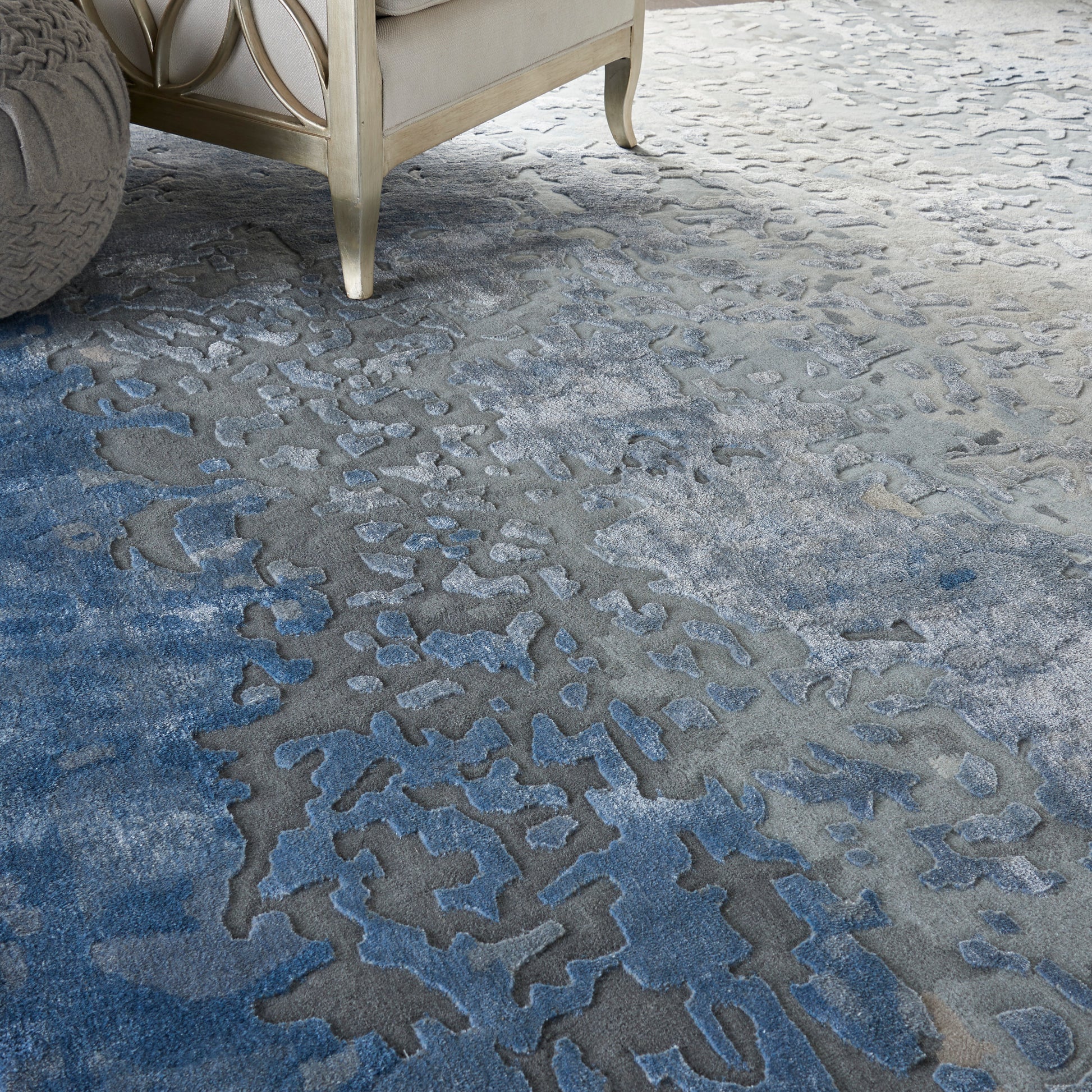 Nourison Home Prismatic  Denim  Contemporary