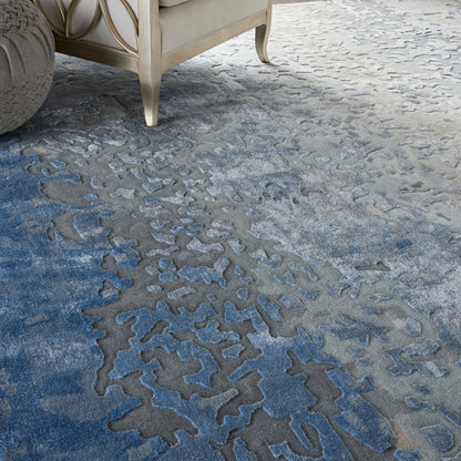 Nourison Home Prismatic  Denim  Contemporary