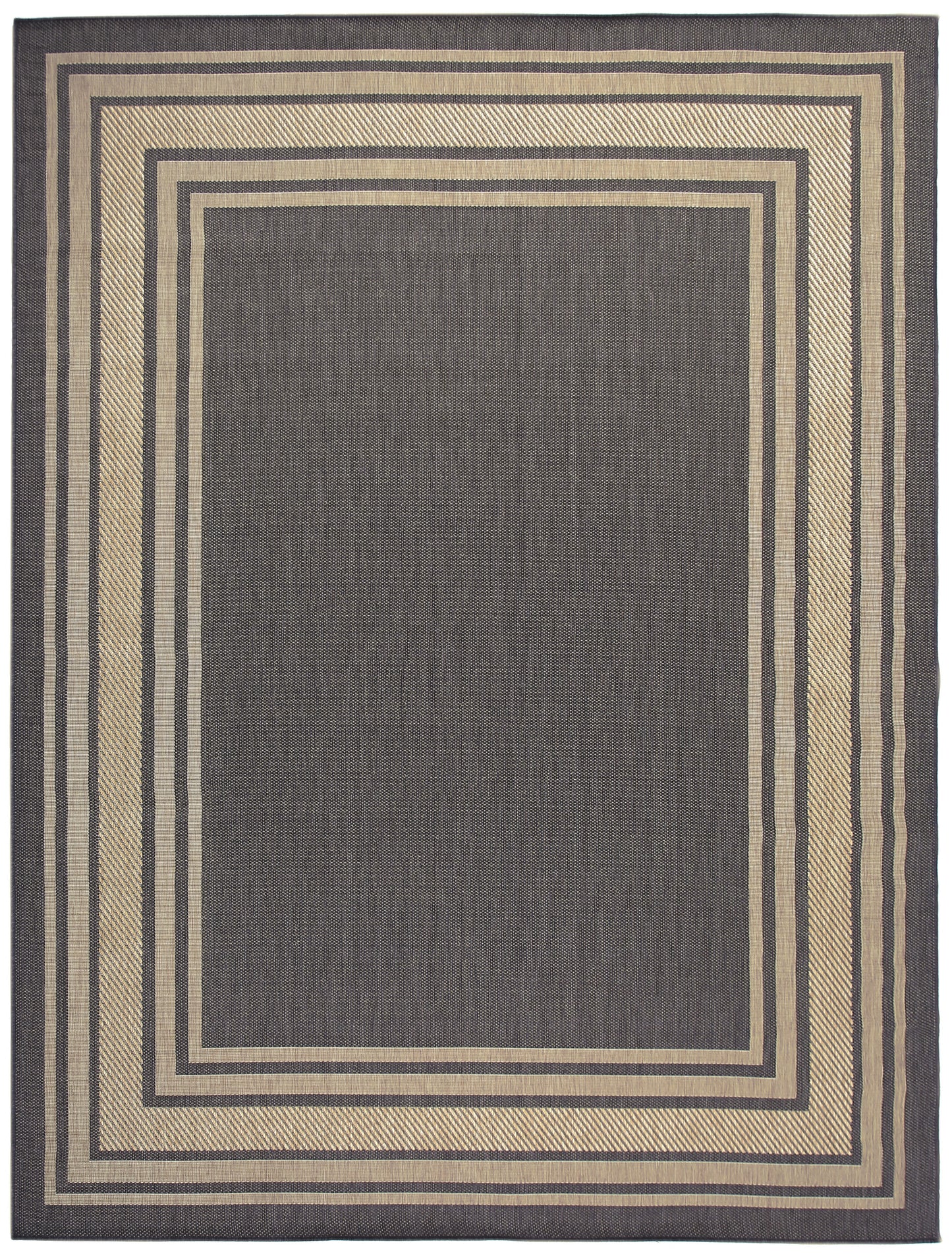 Nourison Home Horizon Indoor/Outdoor HOZ03 Charcoal Contemporary Power-loomed Rug