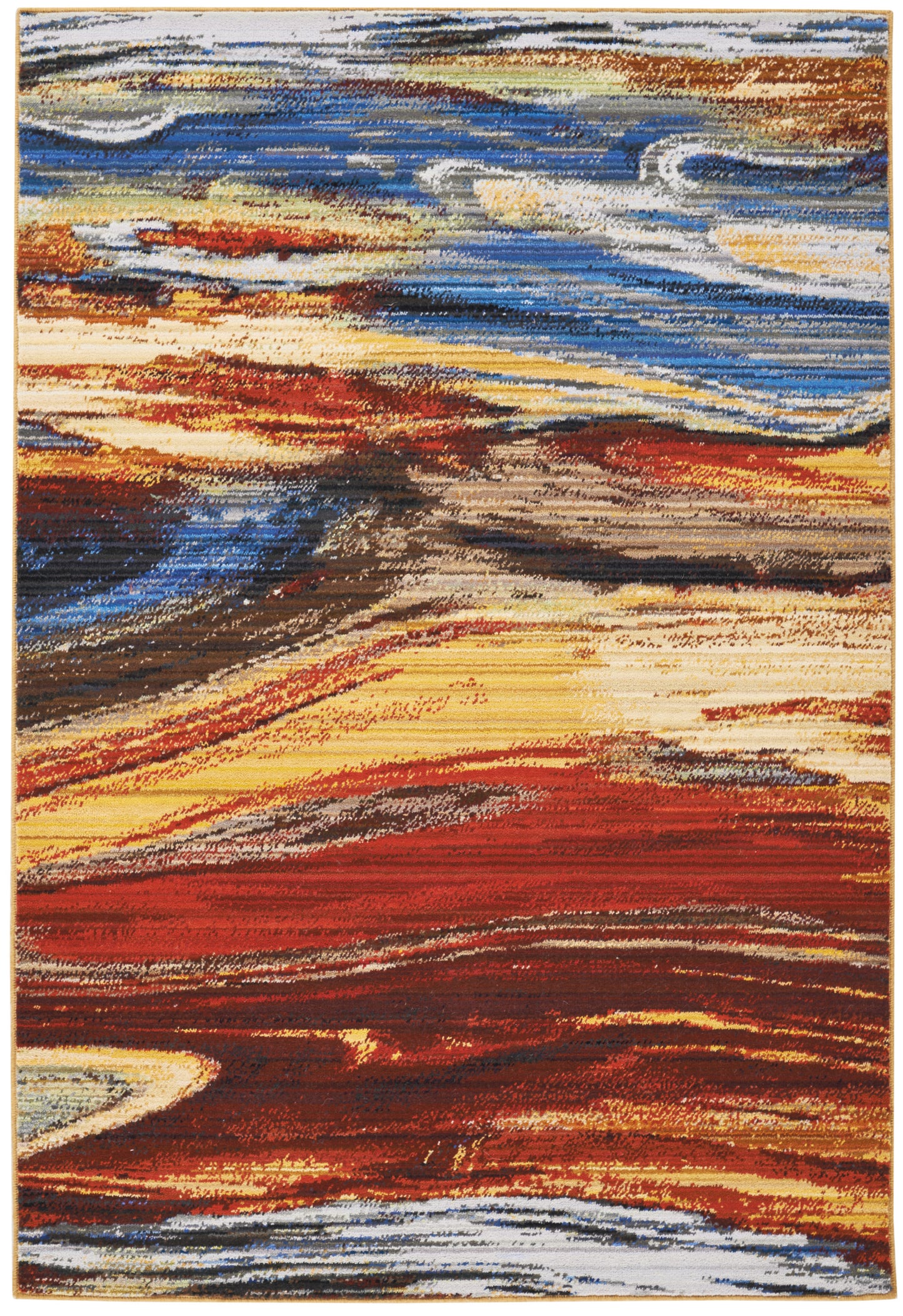 Nourison Home Chroma CRM04 Lava Flow Contemporary Loom-woven Rug