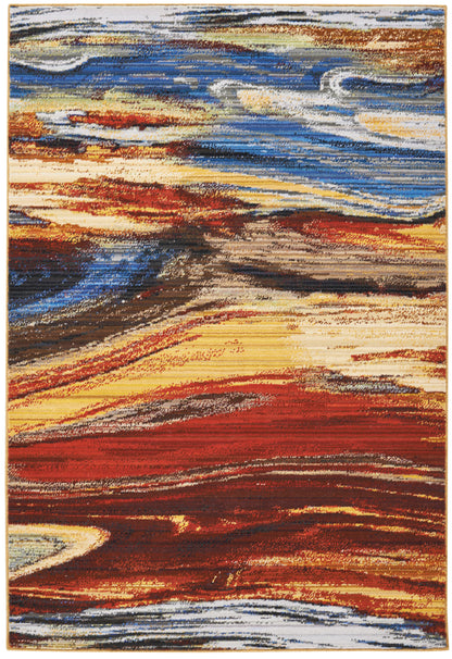 Nourison Home Chroma CRM04 Lava Flow Contemporary Loom-woven Rug