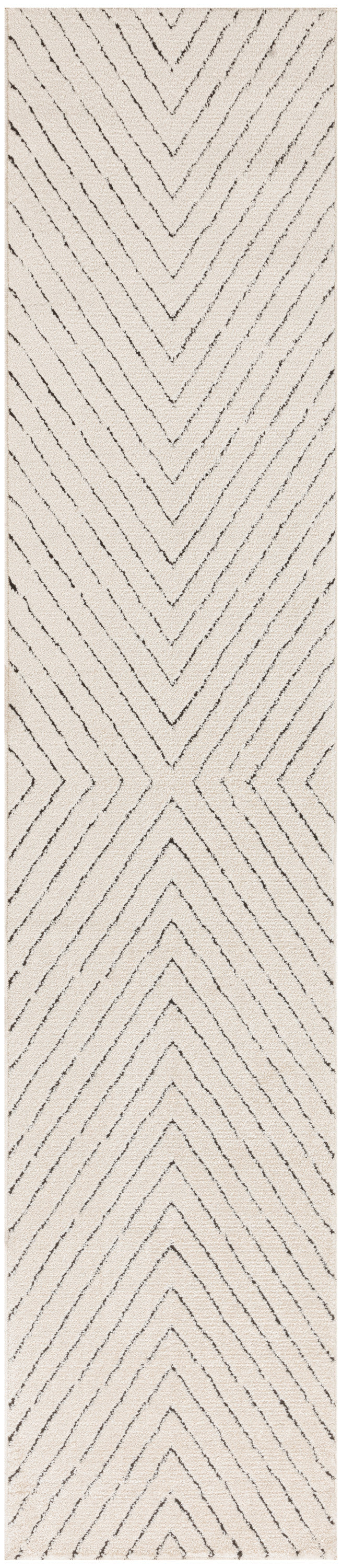 Nourison Home Modern Comfort MNC01 Ivory Black Contemporary Power-loomed Rug