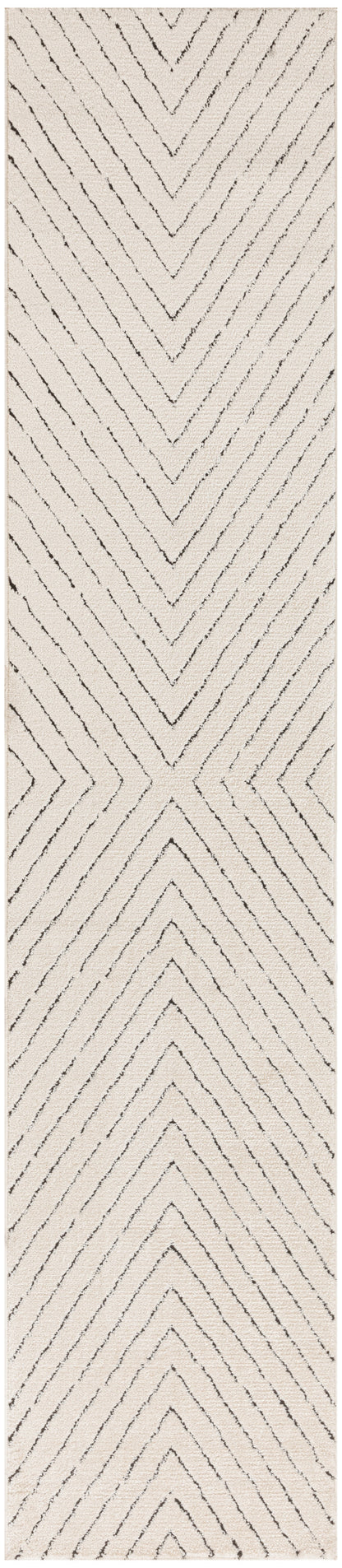 Nourison Home Modern Comfort MNC01 Ivory Black Contemporary Power-loomed Rug