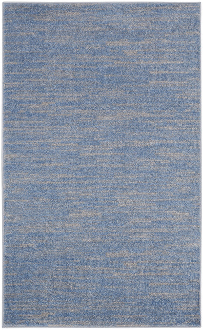 Nourison Home Nourison Essentials NRE01 Blue Grey Contemporary Power-loomed Rug