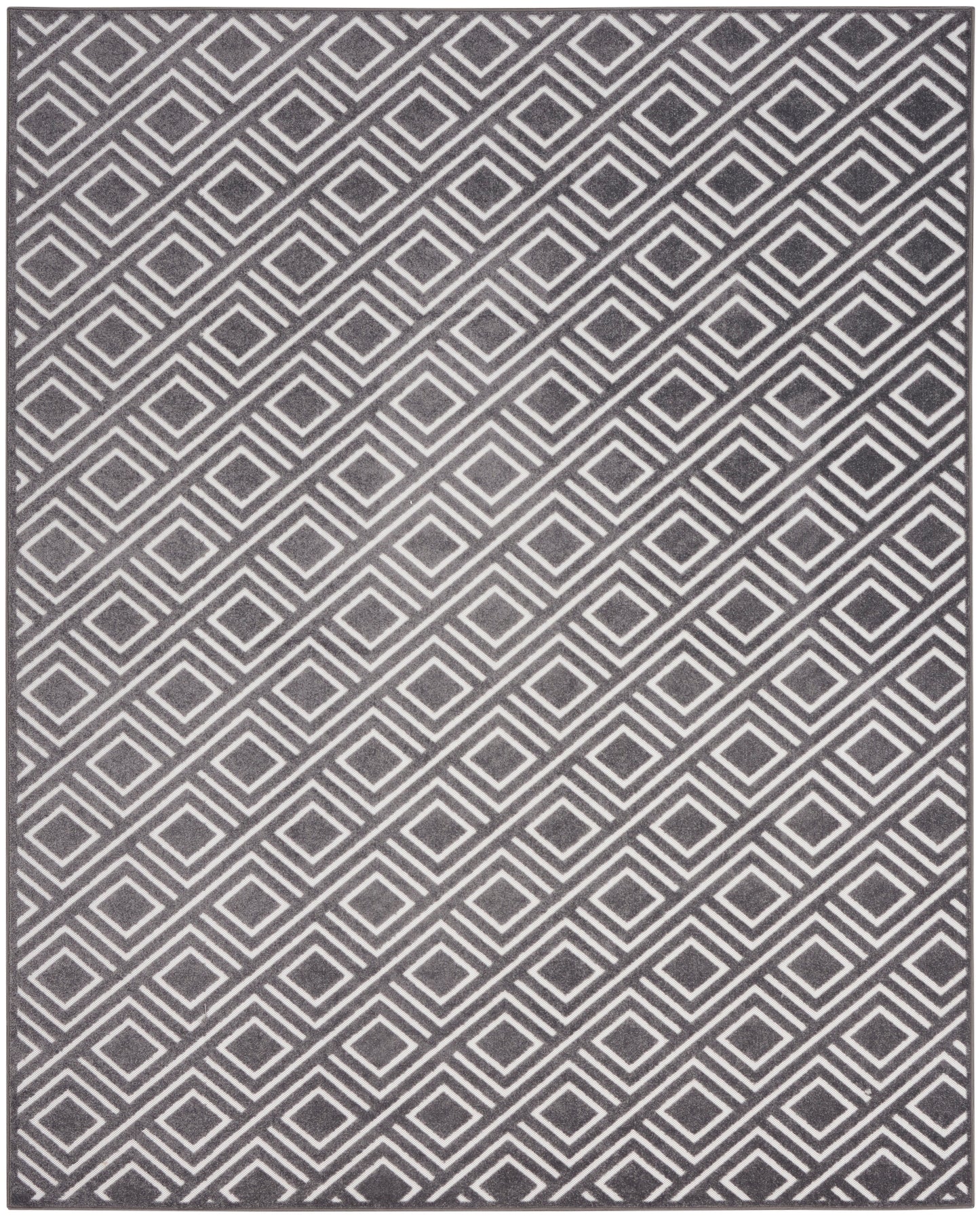 Nourison Home Care Free CAF03 Grey Contemporary Loom-woven Rug