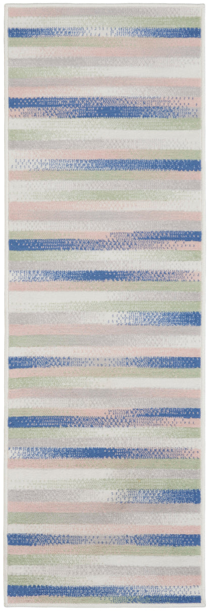 Nourison Home Whimsicle WHS12 Ivory Multicolor Contemporary Power-loomed Rug