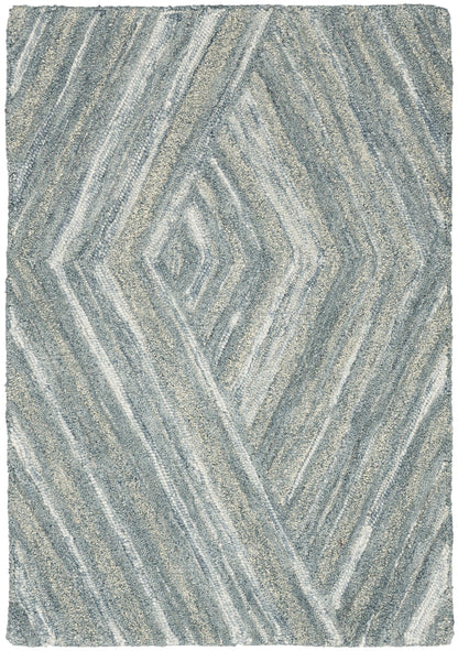 Nourison Home Graceful GRU03 Blue Contemporary Hand Tufted Rug