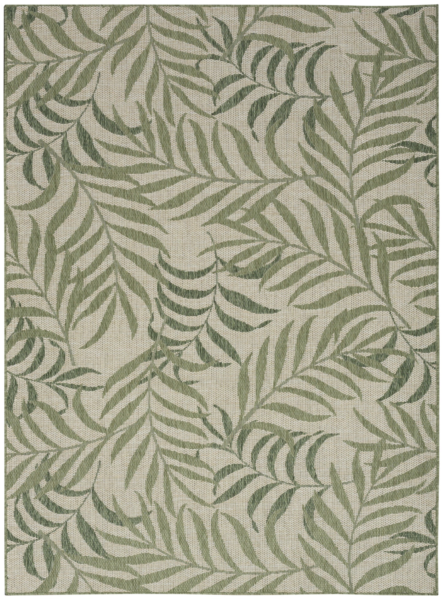 Nourison Home Garden Oasis GOA01 Ivory Green Contemporary Power-loomed Rug