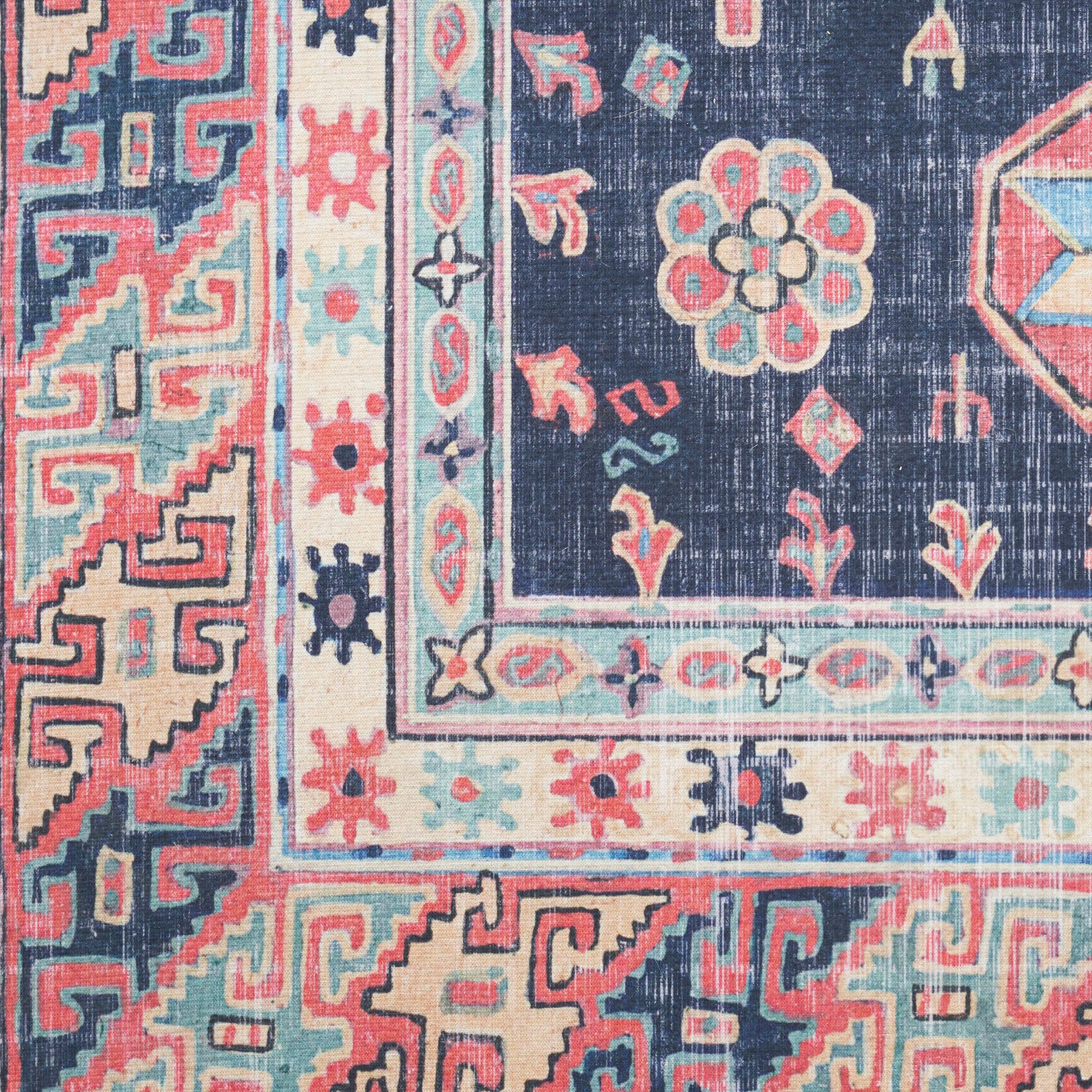 Nourison Home Vintage Home  Navy  Traditional