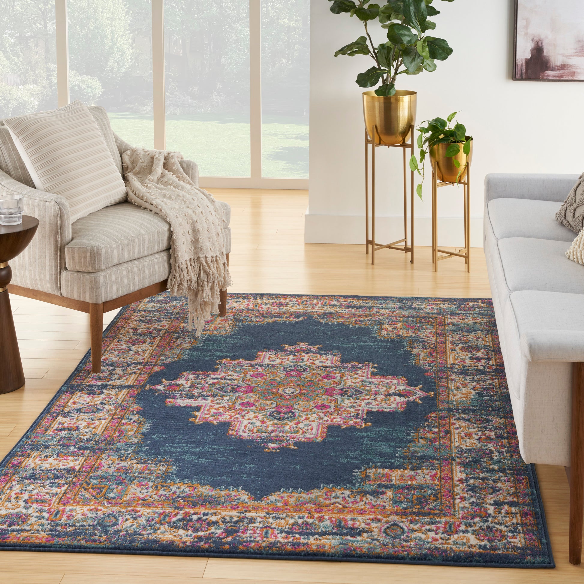 Nourison Home Passion  Navy  Transitional