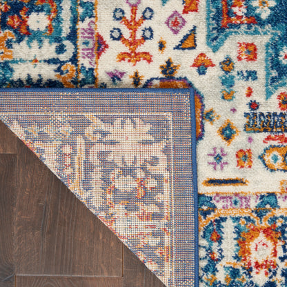 Nourison Home Passion  Blue Multicolor  Transitional