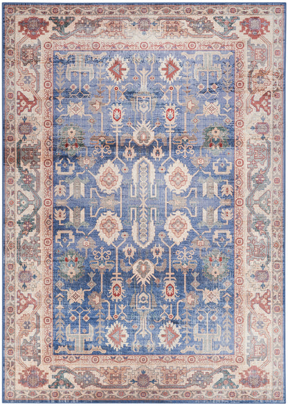 Nourison Home Vintage Home VNH02 Blue Traditional Machine Woven Rug
