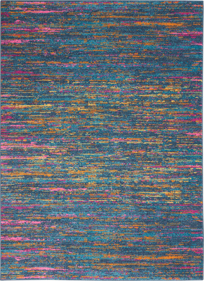 Nourison Home Passion  Blue Multicolor  Contemporary