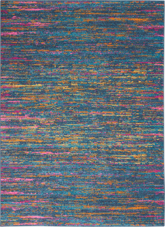 Nourison Home Passion  Blue Multicolor  Contemporary