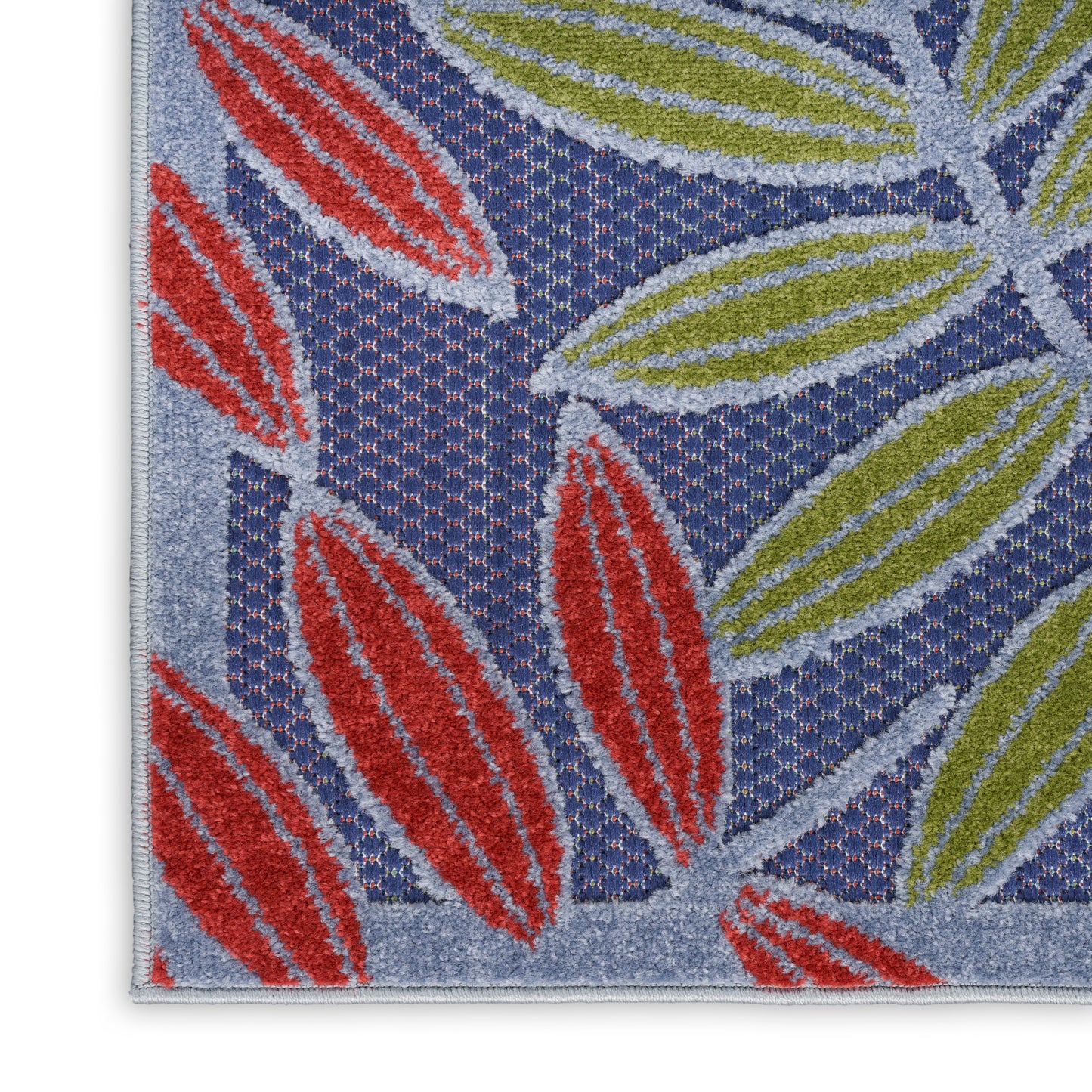Nourison Home Aloha  Navy Multicolor  Contemporary
