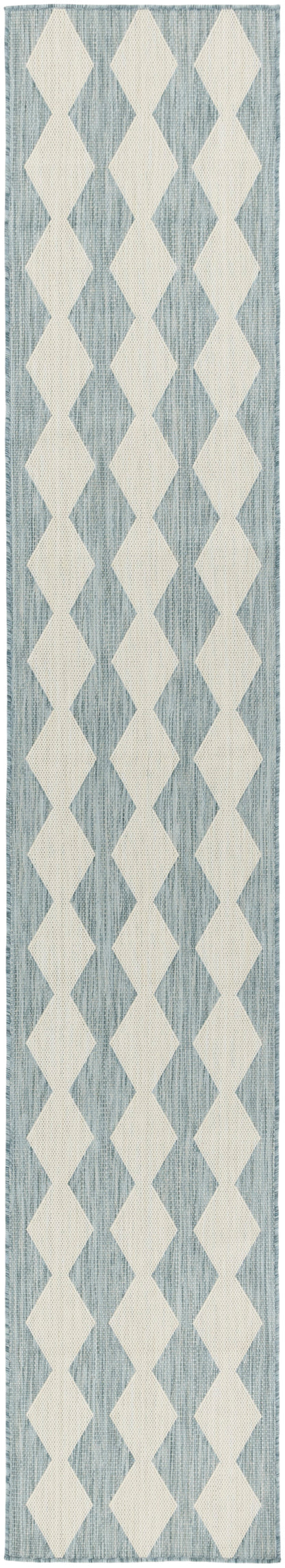 Nourison Home Positano POS04 Aqua Contemporary Power-loomed Rug